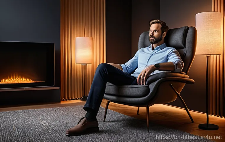 UHD 블루레이 플레이어 선택법 - **Prompt:** A fully clothed adult, appearing to be in their late 20s or early 30s, is seated comfort...